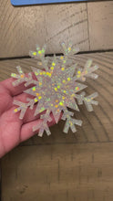Load and play video in Gallery viewer, Holographic Snowflake Ornament
