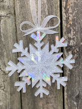 Load image into Gallery viewer, Holographic Snowflake Ornament
