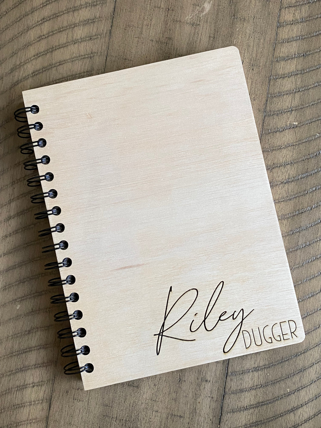 Personalized Wood Sketchbook